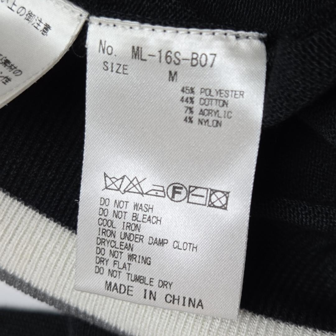 マークアンドロナ ニット セーター M 黒 スカル ゴルフウェア