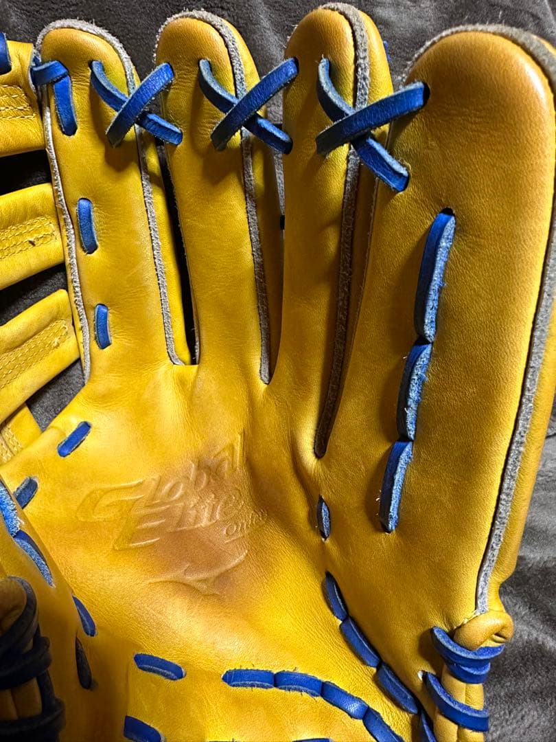 値下げ不可【中古】ミズノ　グローバルエリート　オーダー　一般外野手用　刺繍あり