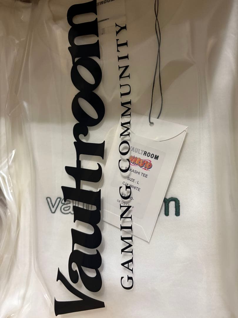 Lサイズ VAULTROOM NARUTO KAKASHI TEE ホワイト