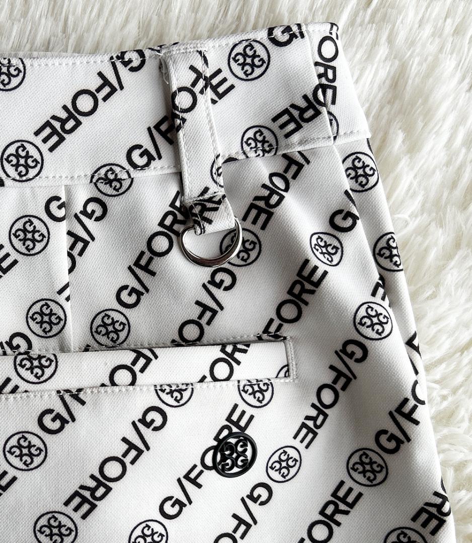 G/FORE ジーフォア 正規品 総ロゴプリント ストレッチ ゴルフスカート美品