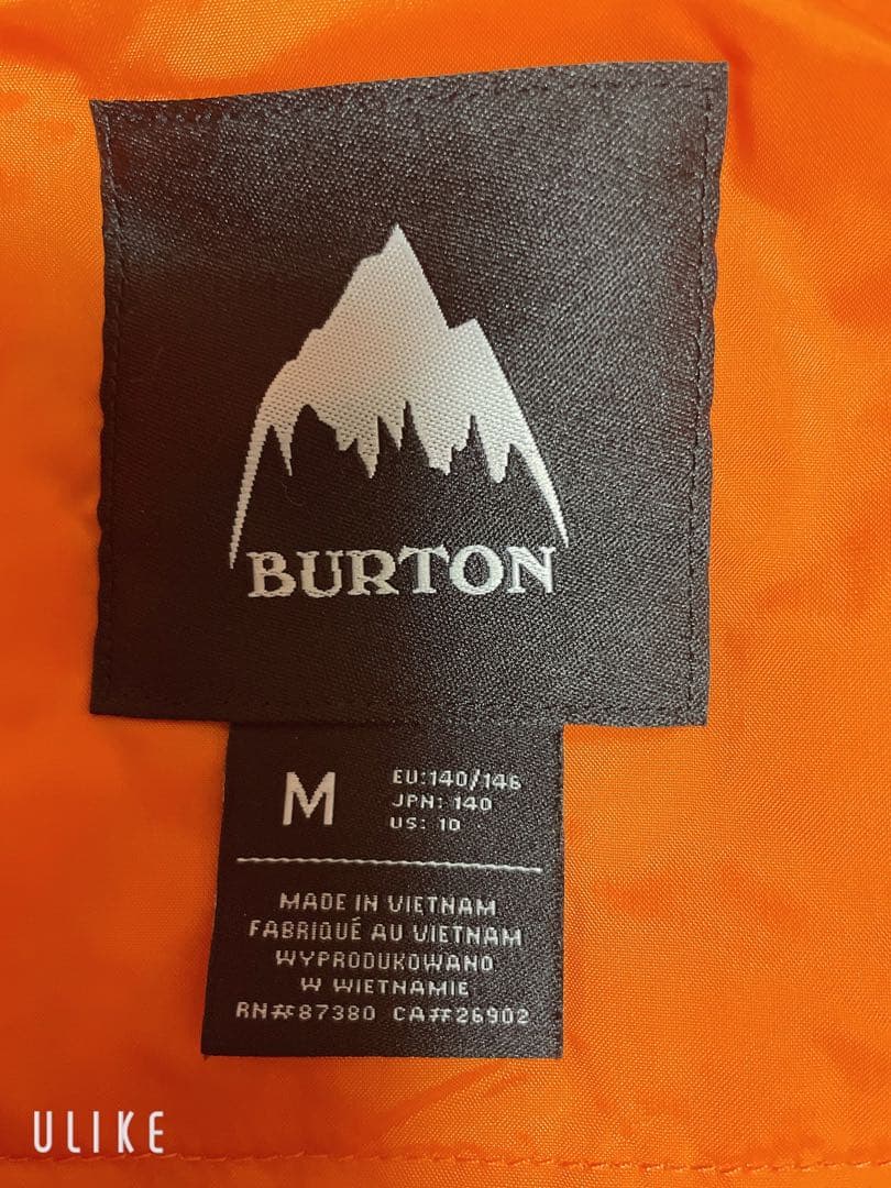 【BURTON】 Mサイズ　スノーボードウェアー キッズバートン　上下セット