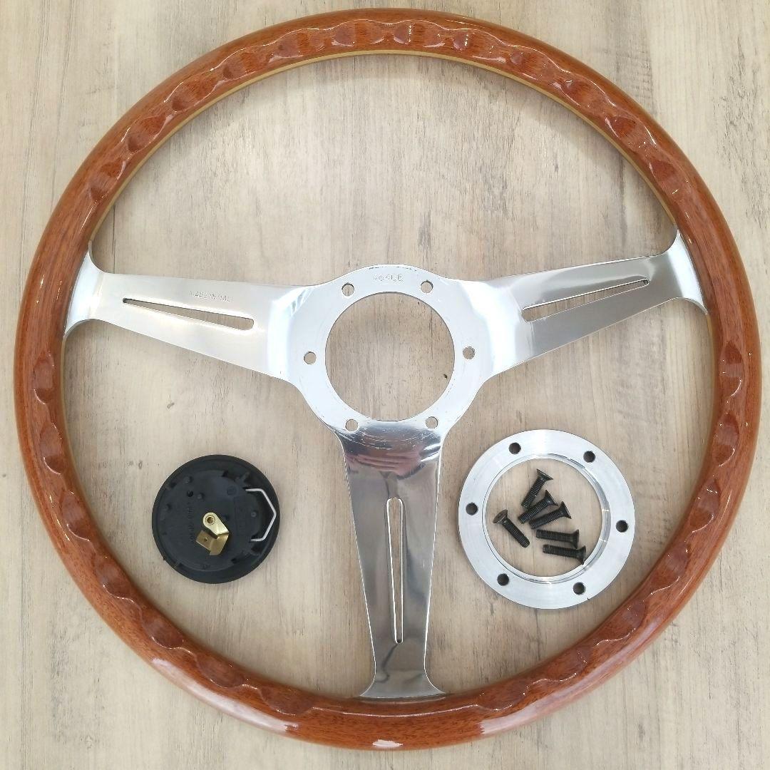 NARDI☆ナルディクラシックVITEウッドステアリングポリッシュスポーク37Φ