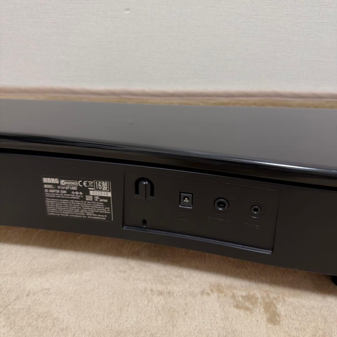 KORG microPIANO 2016年製 61鍵 黒 AC付