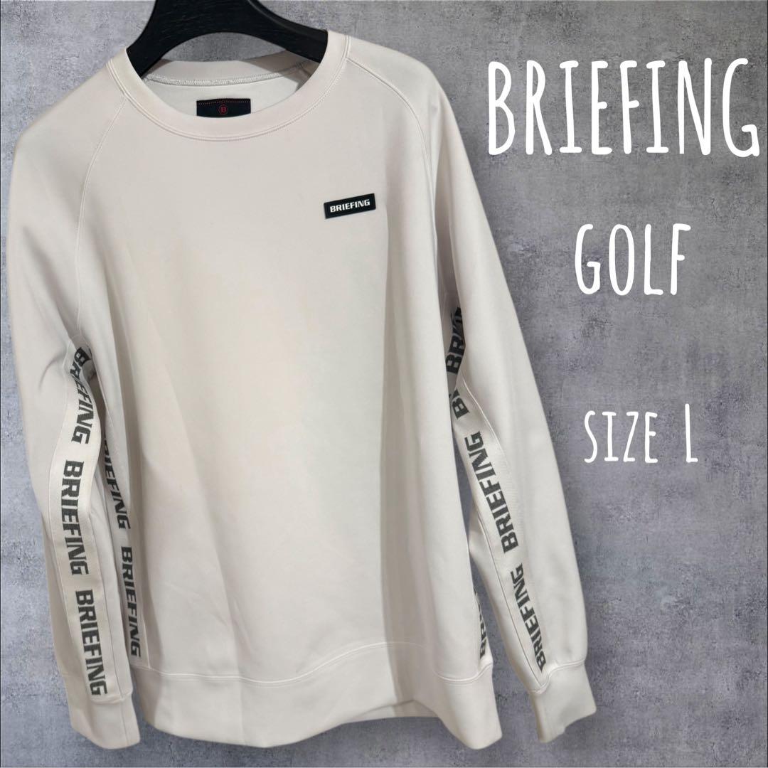 23SSブリーフィングSIDE LOGO LINE CREW NECKサイズ L