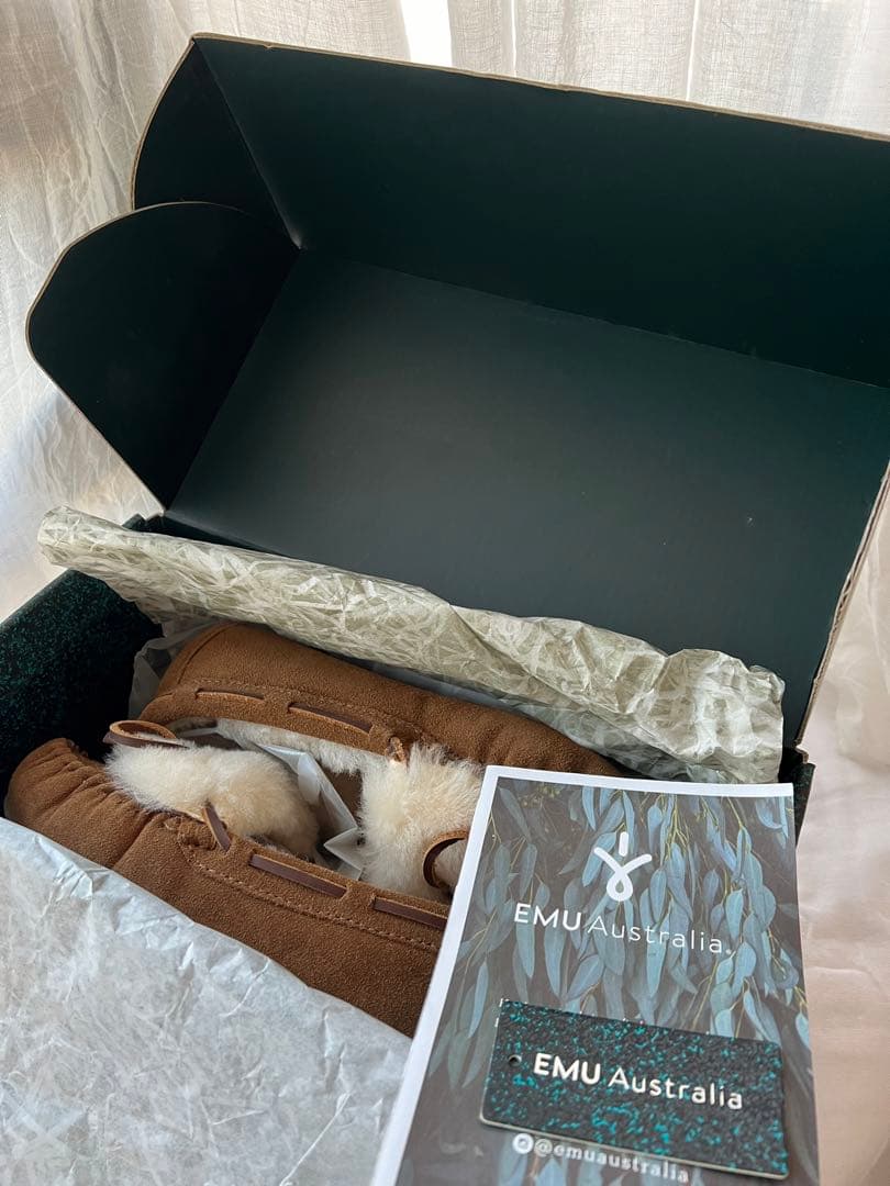 美品　EMU エミュー　モカシン　23㎝ ブーツ　ムートン