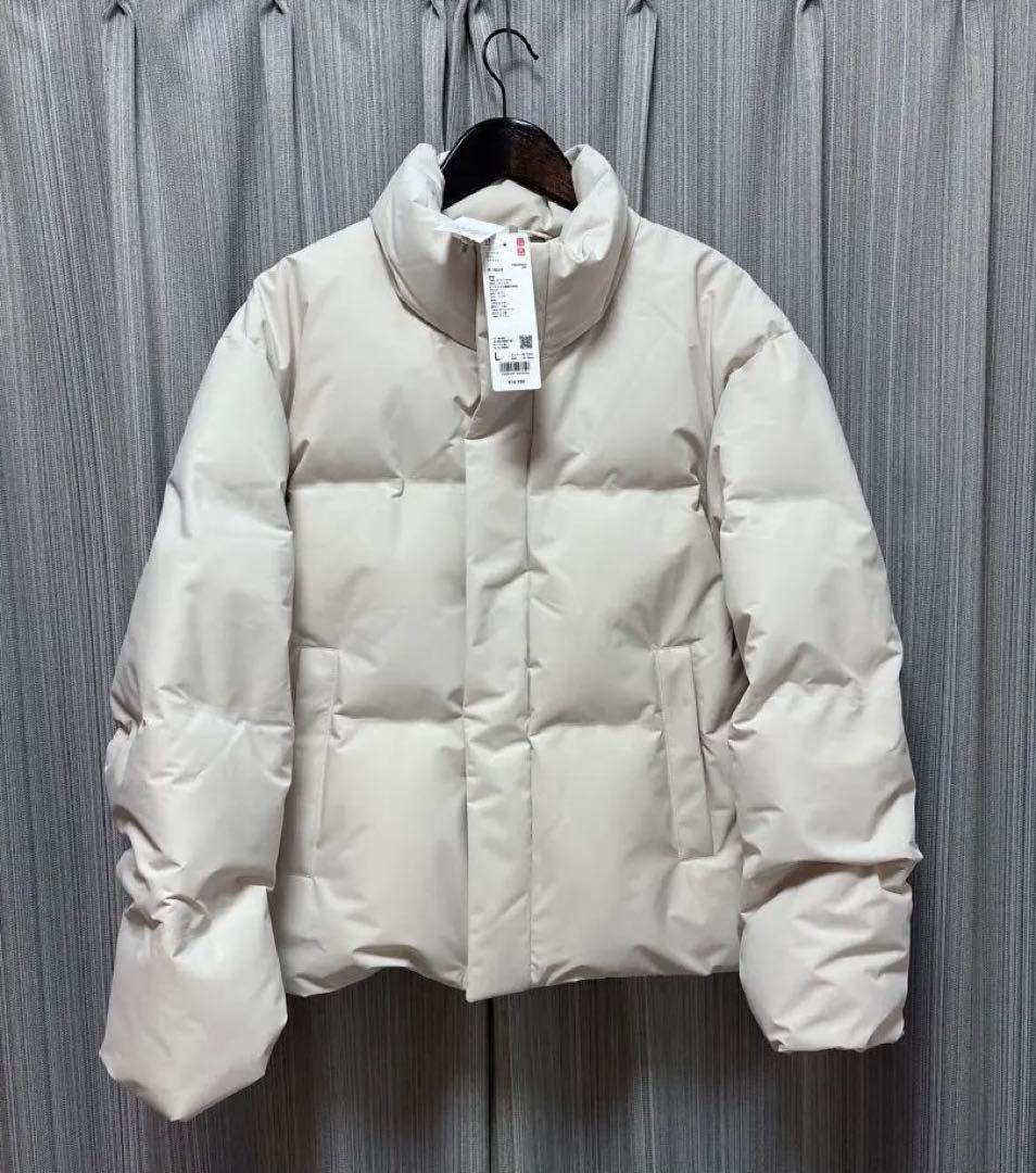 新品未使用品 UNIQLO シームレス ダウン ジャケット ナチュラル