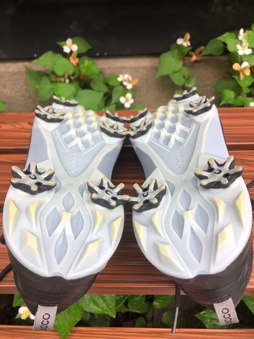 351番超美品ECCO BIOM G5 黒 38 24.0cmソフトスパイク