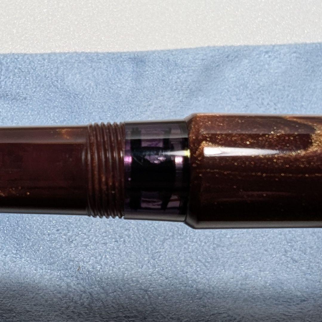 mu-様 伊東屋 ROMEO No.3 万年筆 深紫 Mニブ インクセット