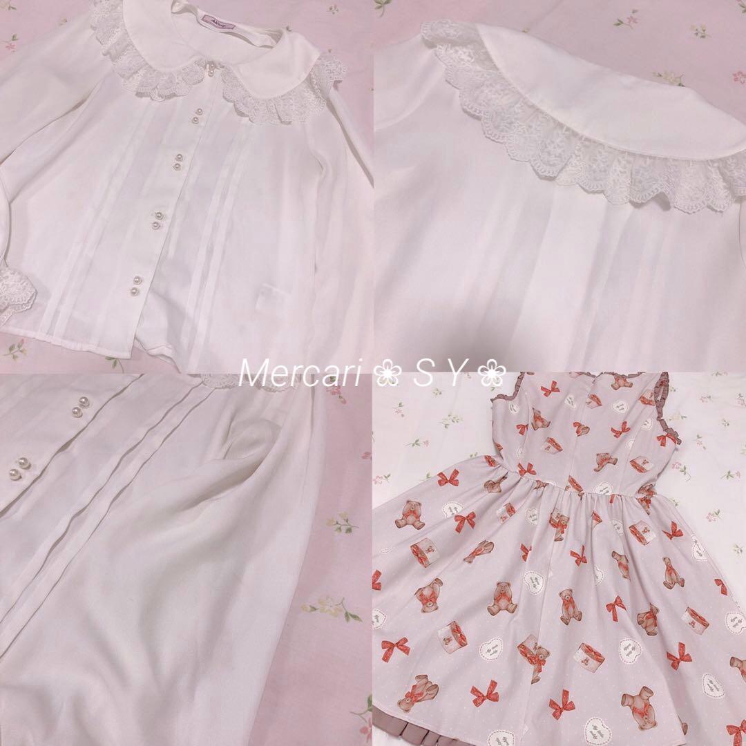 ❤︎12点セット❤︎ evelyn、ガーリー、量産型、水色界隈、くまちゃん♩