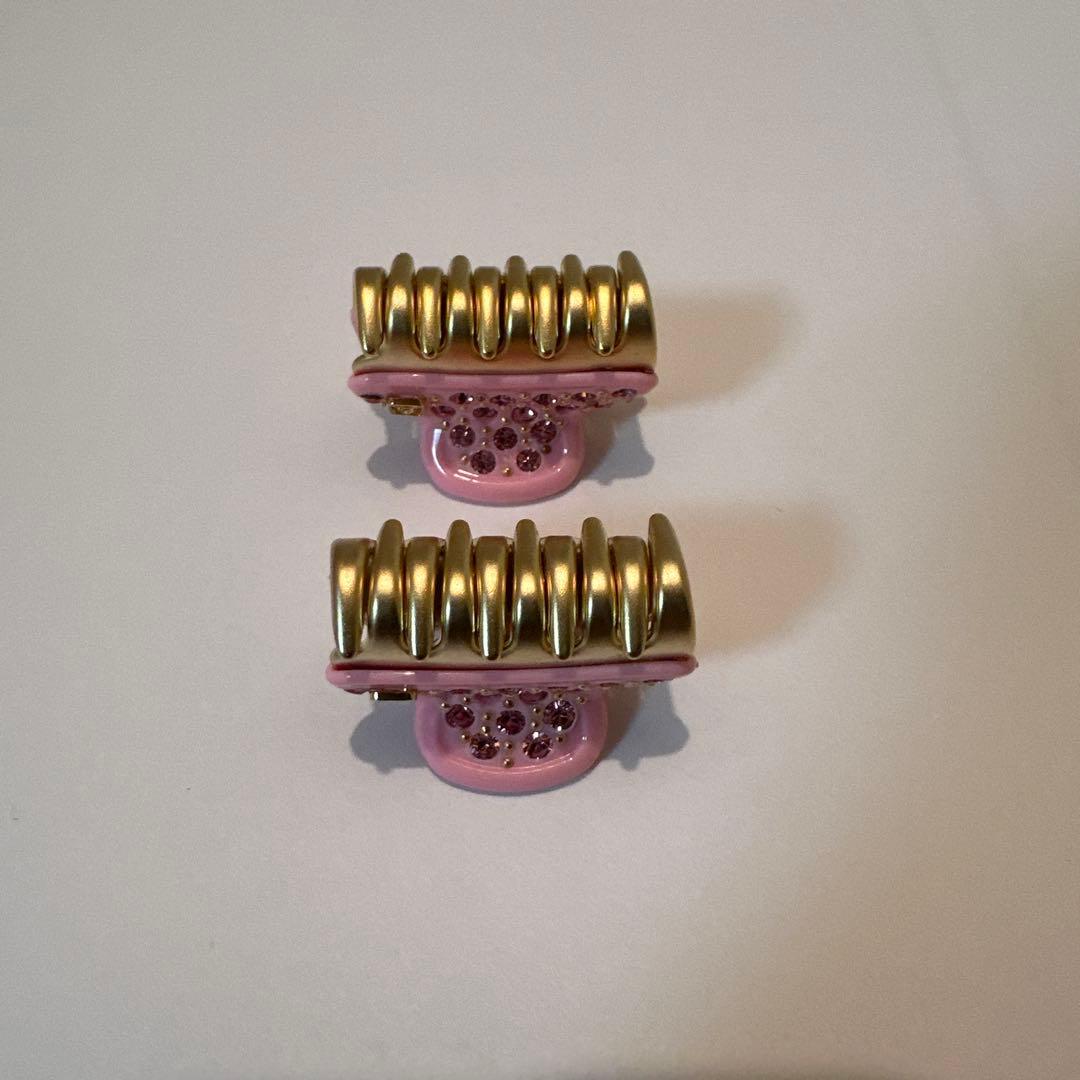 未使用　アレクサンドルドゥパリ　ヘアクリップ　2個セット　ピンク　VENDOME