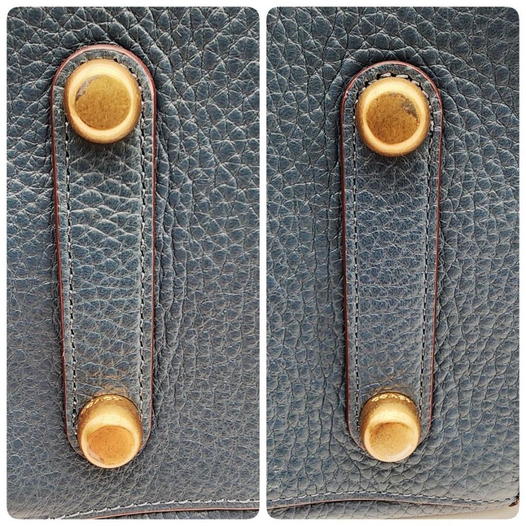 COACH コーチ ハンドバッグ ショルダーバッグ レザー ブルー 20315.