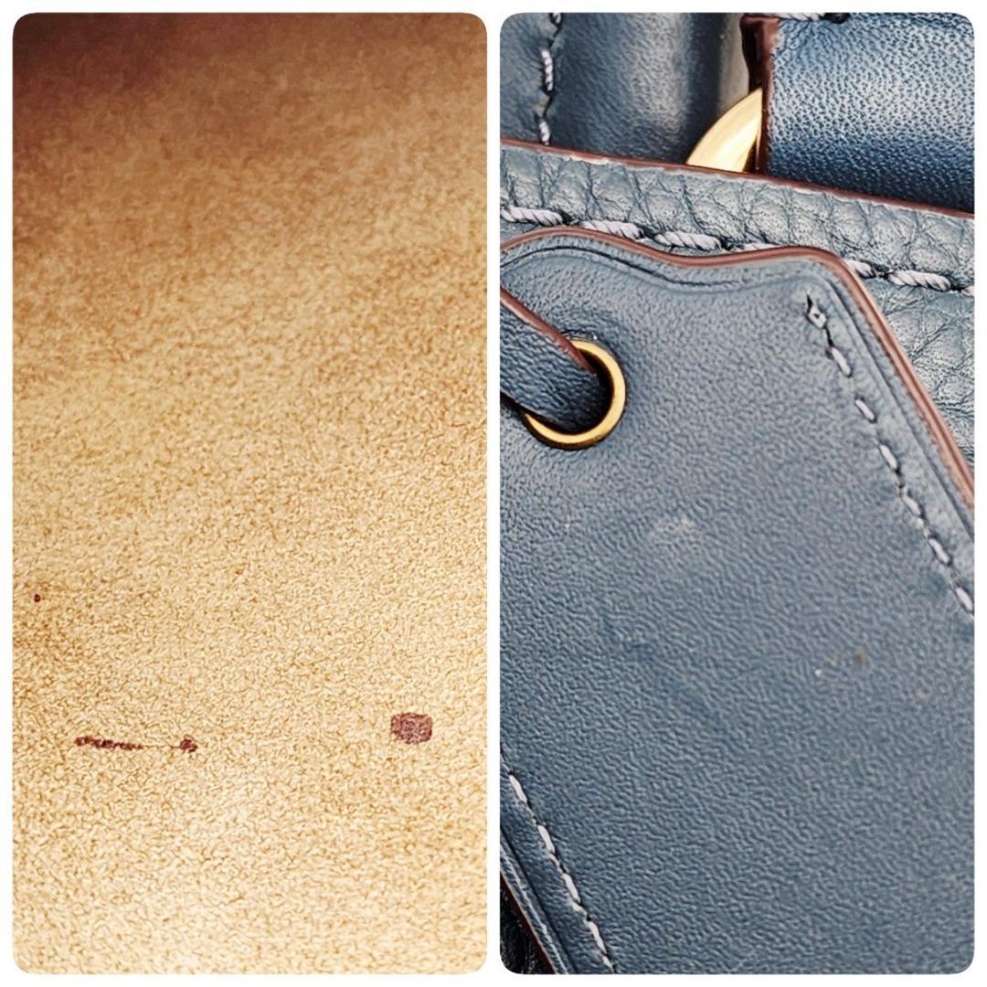 COACH コーチ ハンドバッグ ショルダーバッグ レザー ブルー 20315.