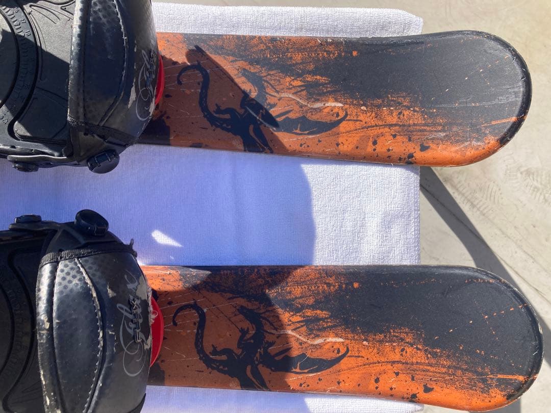 ショート(ファン)スキー　スノーボード　ブーツ用SALOMON×FLUX 赤