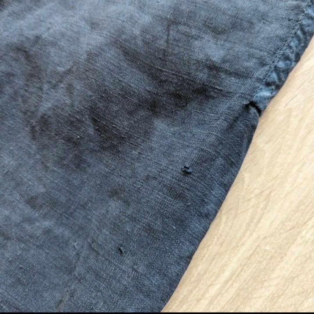 【最終価格】1900s フレンチアンティーク　インディゴリネンスモック