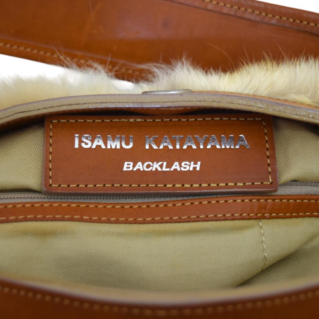 ISAMU KATAYAMA BACKLASH ファーレザーショルダーバッグ