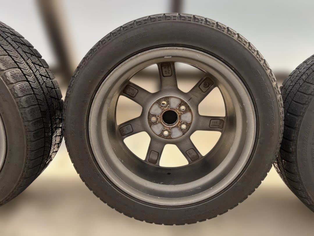 スバル 17インチ スタッドレスタイヤホイールセット ブラック