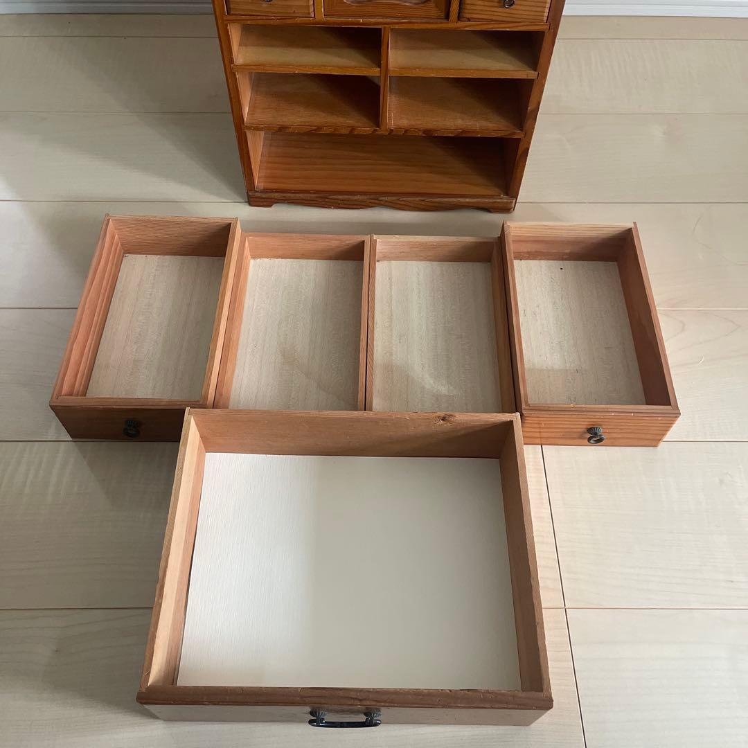 昭和レトロ アンティーク家具　薬箪笥　薬棚　小物入れ　ヴィンテージ　22杯