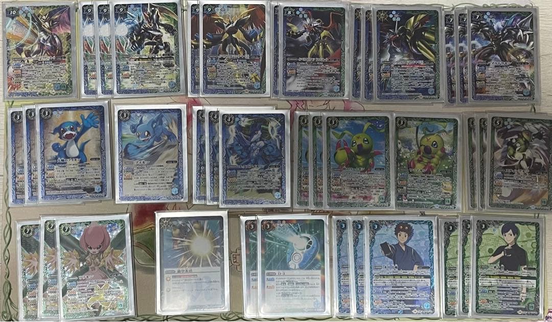 バトルスピリッツ　デジモン　インペリアルドラモン　青緑　デッキ