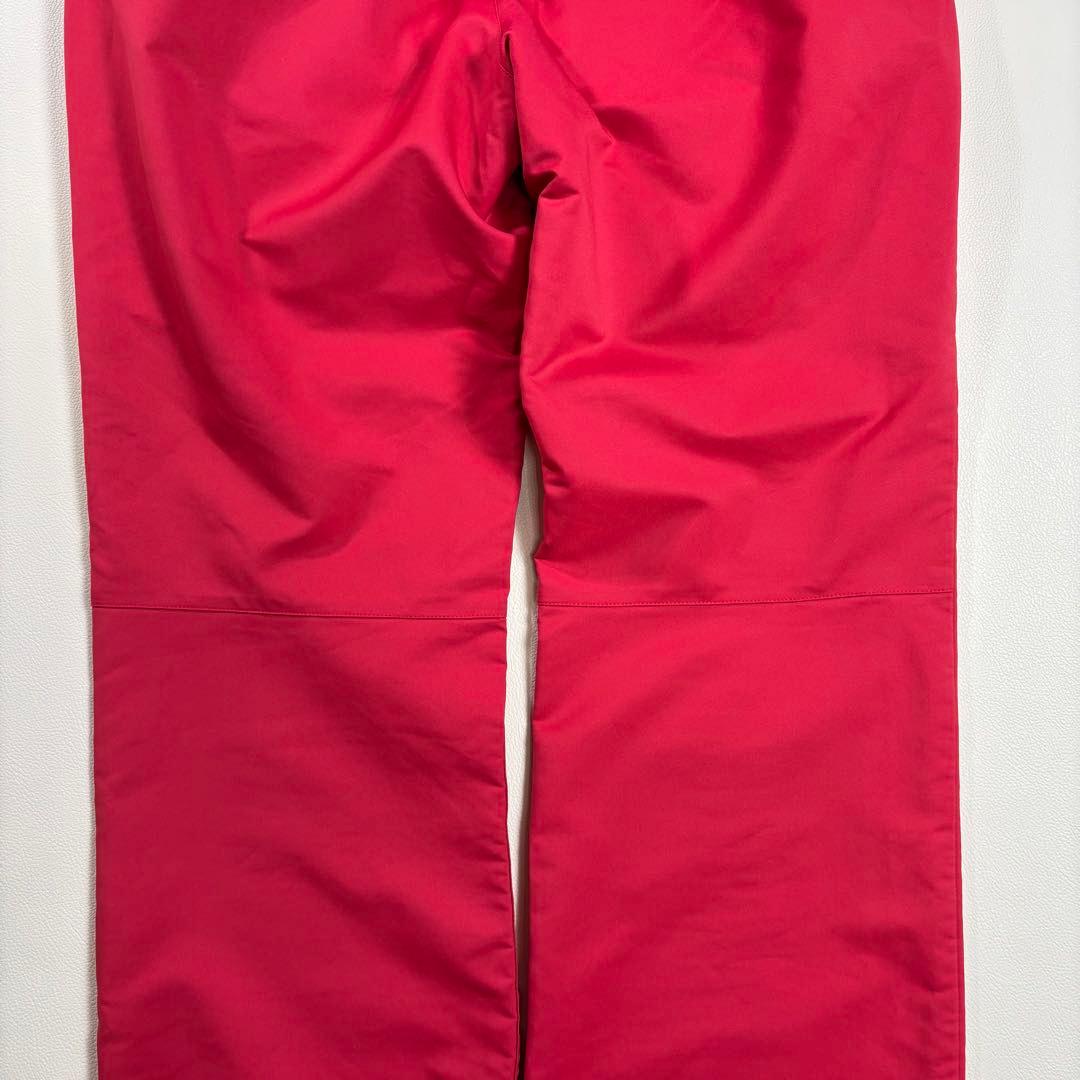 PEARLY GATES ロゴ刺繍 ゴルフパンツ 赤 5 裾ドローコード