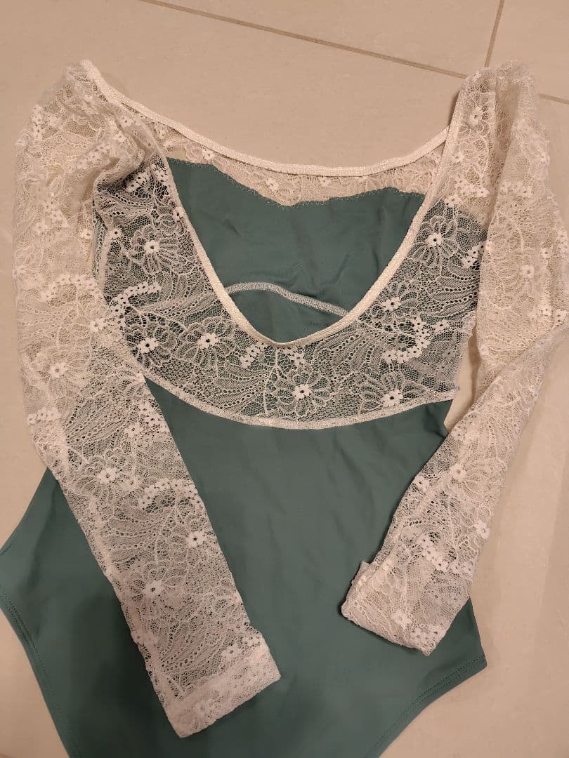 Dellala Milano 長袖レオタード ミントグリーンL