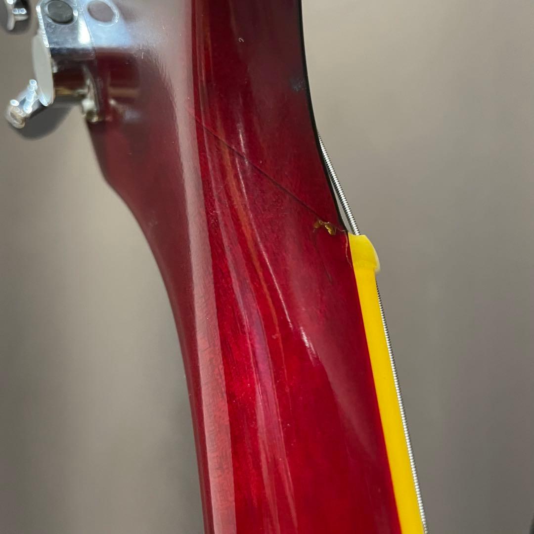 Edwards E-SA-125-LTS セミアコースティックギター 赤