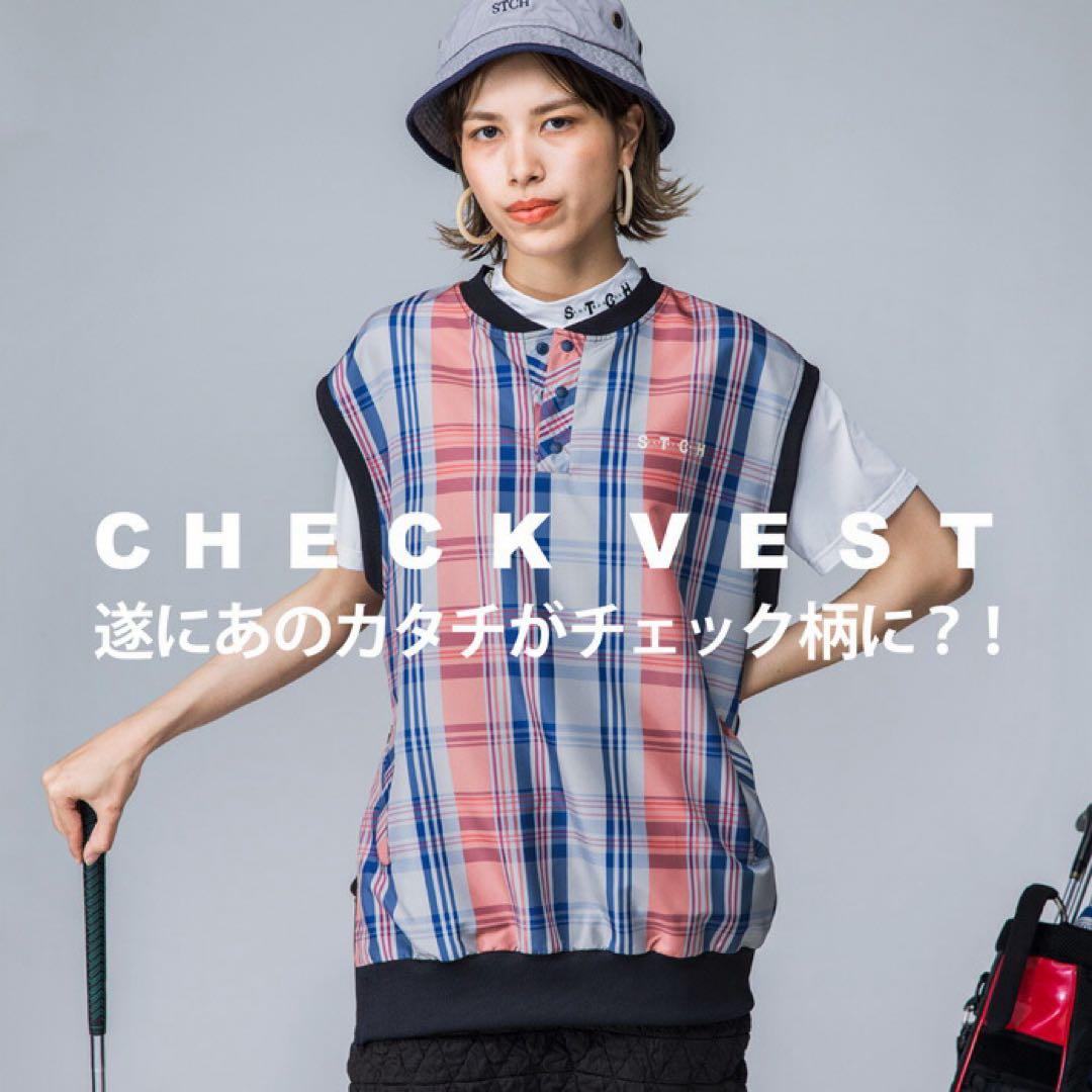 antiqua golf STCH チェック ベスト★ユニセックス★