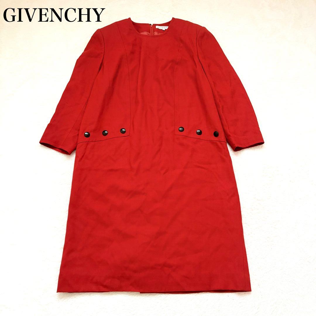 【大きいサイズ】GIVENCHY ジバンシー　ヴィンテージ　ワンピース　ウール