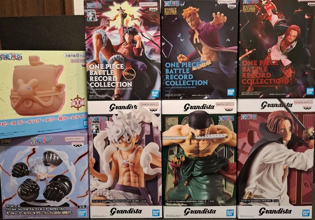 ワンピース フィギュア 8点 まとめ売り ルフィ ゾロ シャンクス 未開封