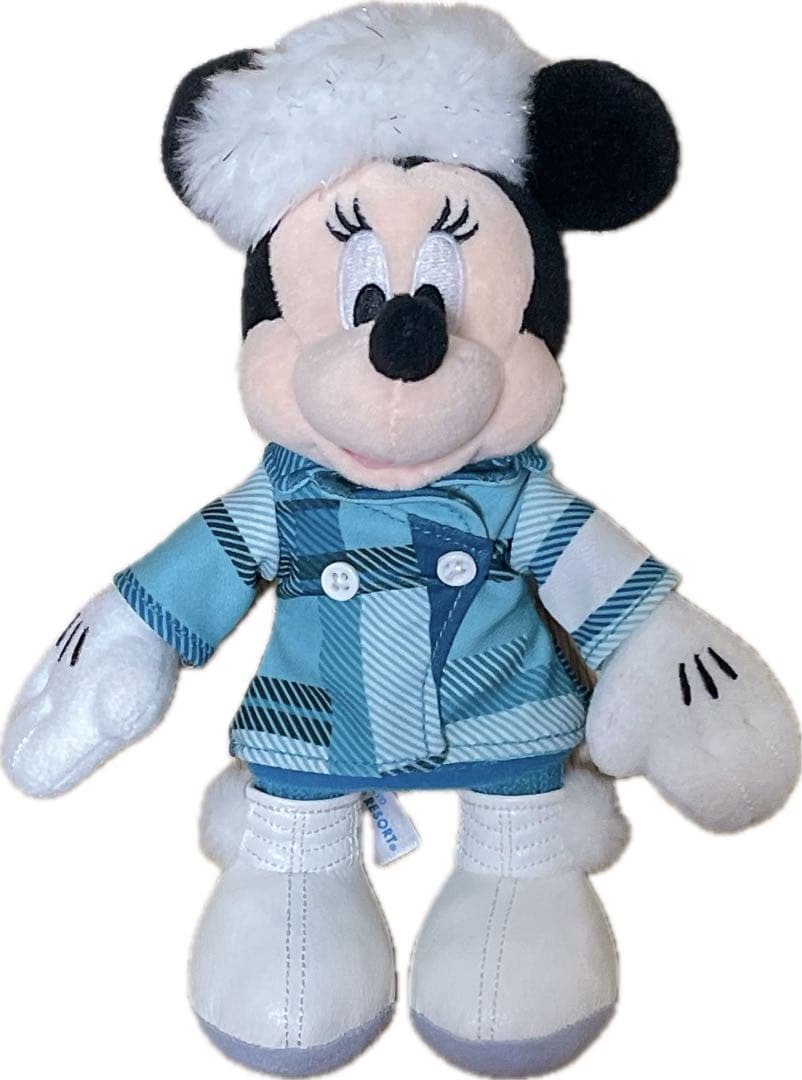 最終値下げ ミニーのスタイルスタジオ 冬 ぬいぐるみバッジ ミニーちゃん