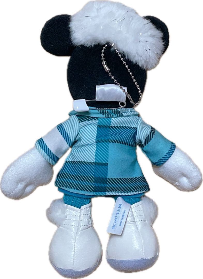 最終値下げ ミニーのスタイルスタジオ 冬 ぬいぐるみバッジ ミニーちゃん