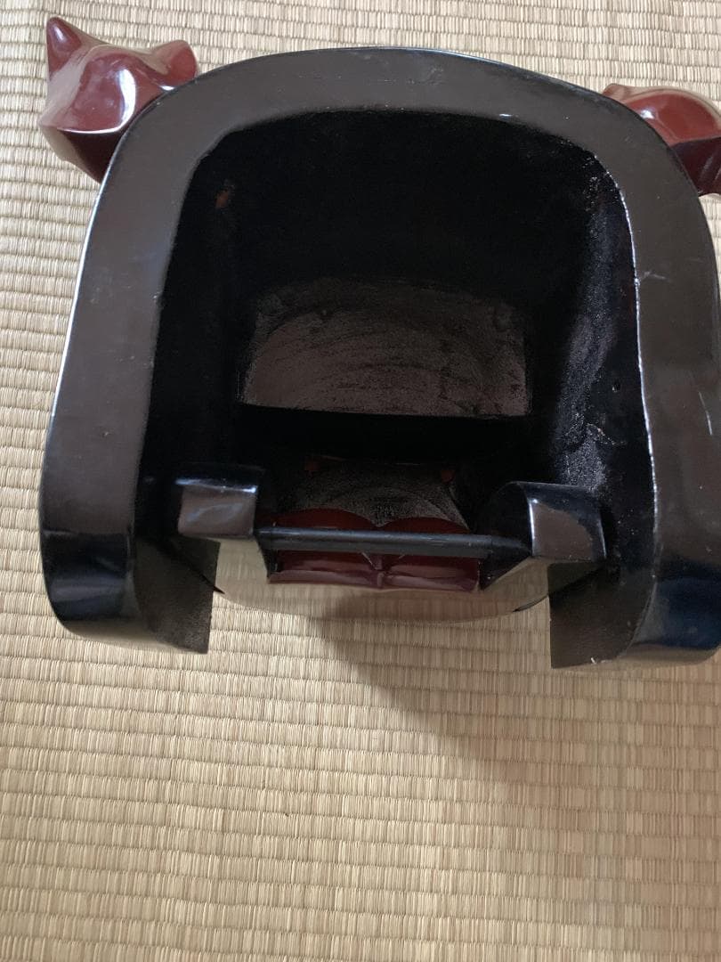 獅子頭　一対　夫婦　雄雌　木製　獅子舞