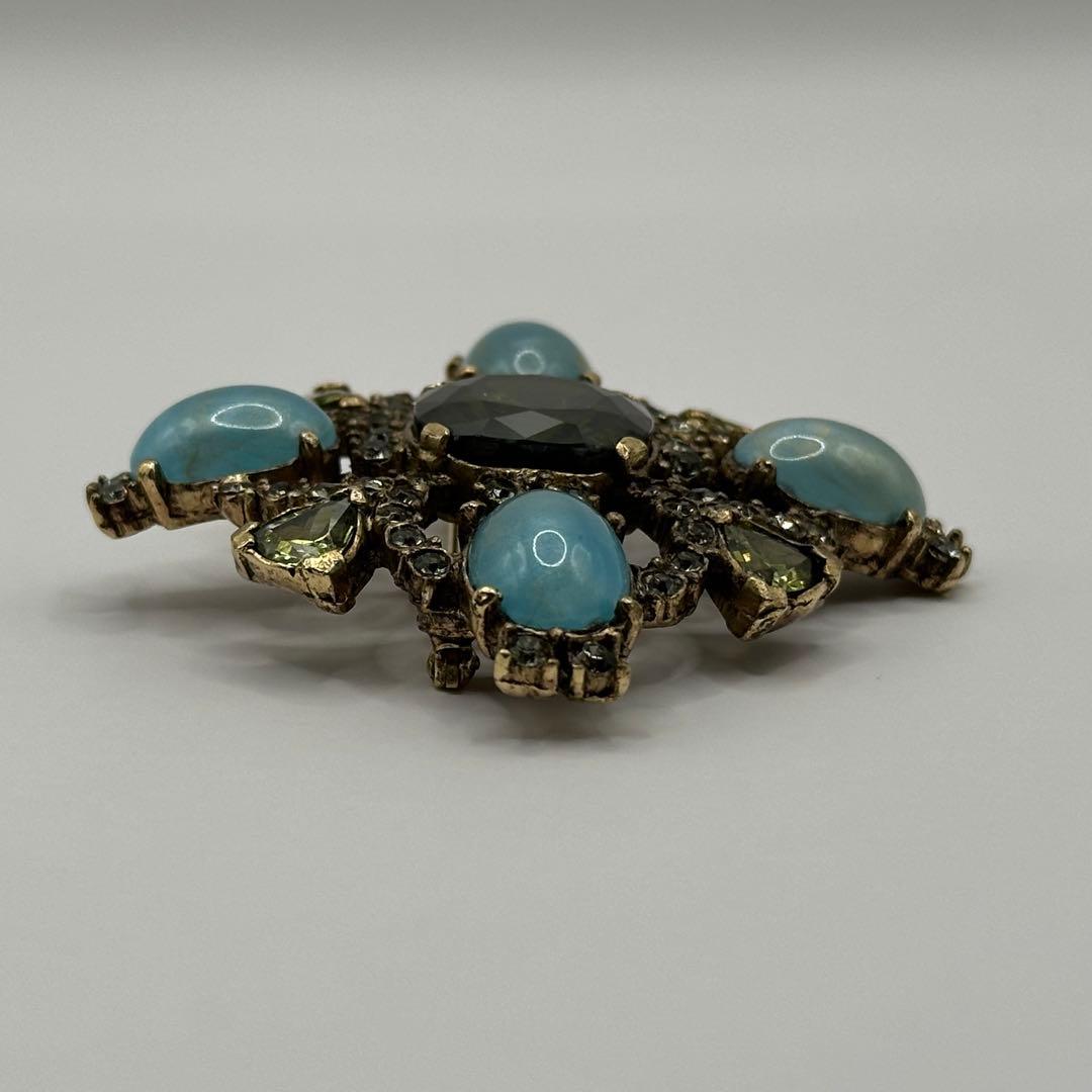 【希少】CINER サイナー ブローチ カラーストーン ラインストーン