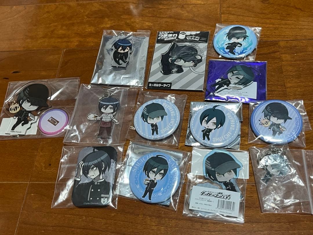 ダンガンロンパ  最原　絶望缶バッジ　ふわぽに　スイパラ　ばくだん焼き