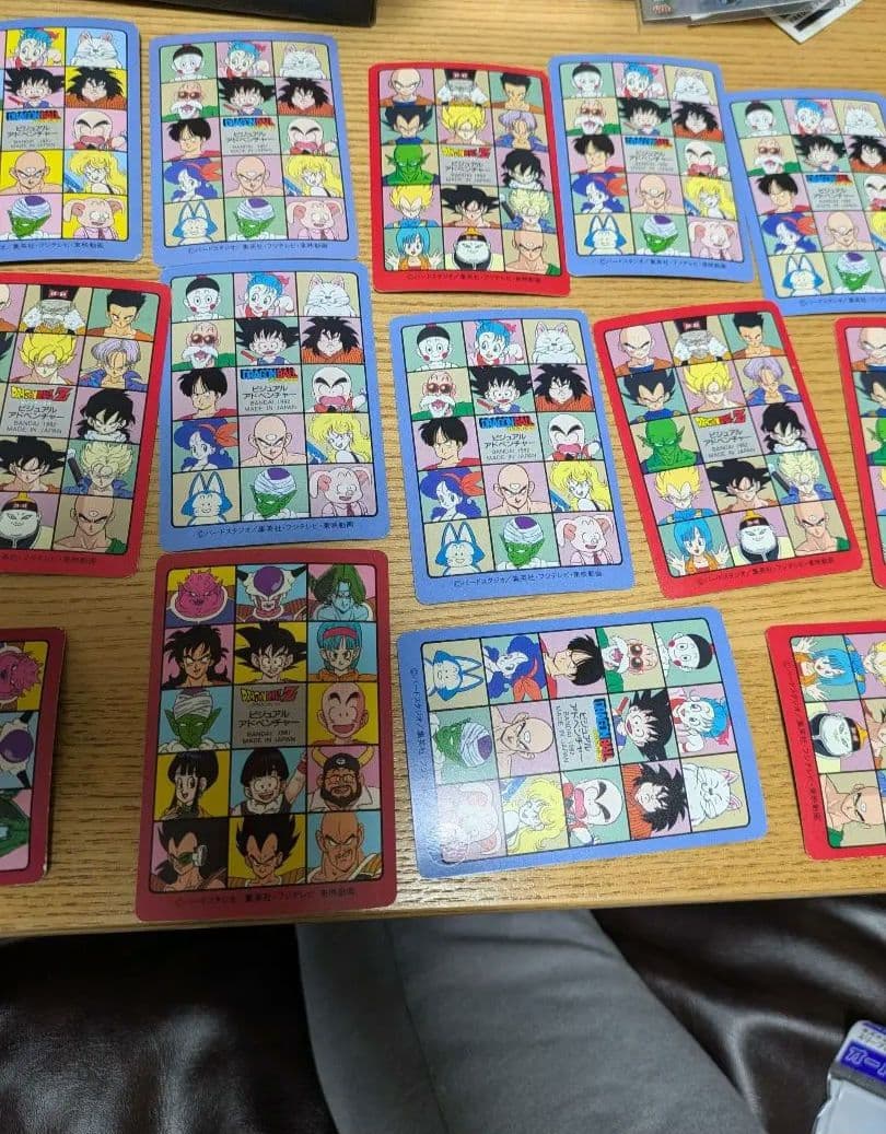 当時物ドラゴンボール ビジュアルアドベンチャーカード19種セット（キラ1枚有り）