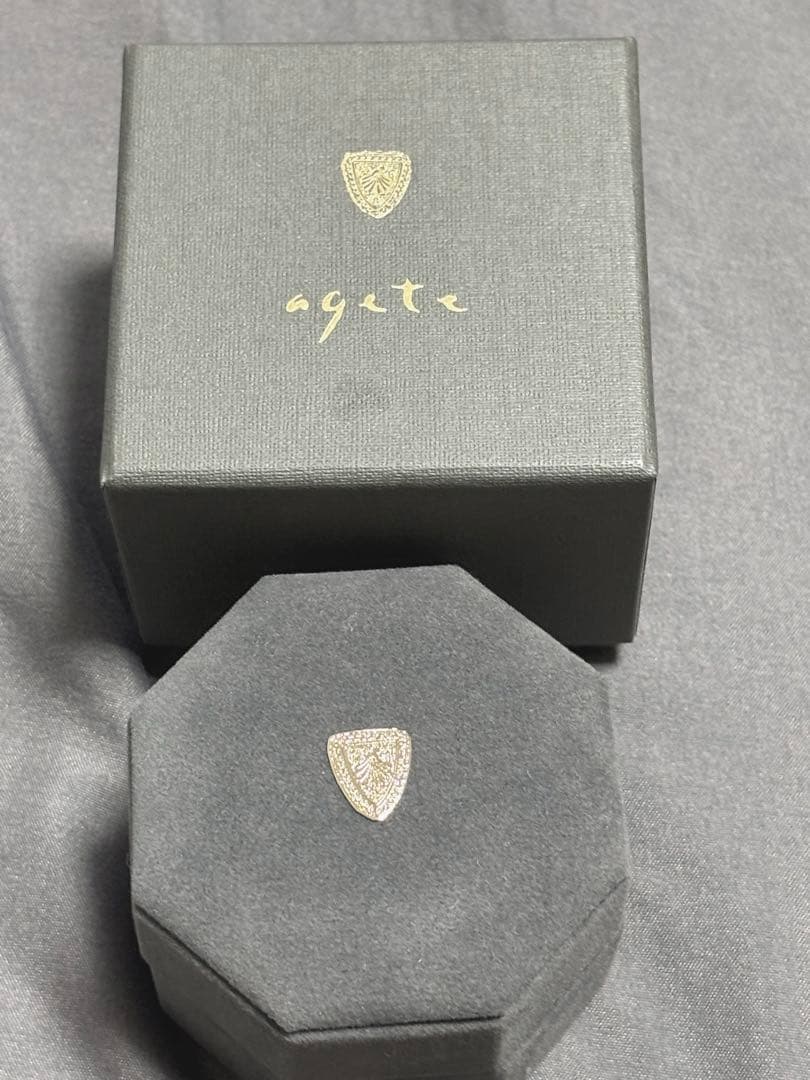 シンプル シルバー アンクレット　agate