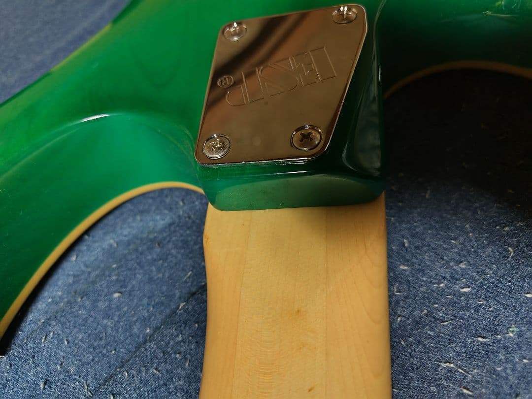 ギター ESP edwars e-mv-125fr Turquoise green