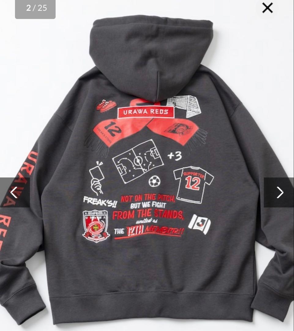 J.LEAGUE×FREAK’S ジップパーカー　浦和レッズ Mサイズ