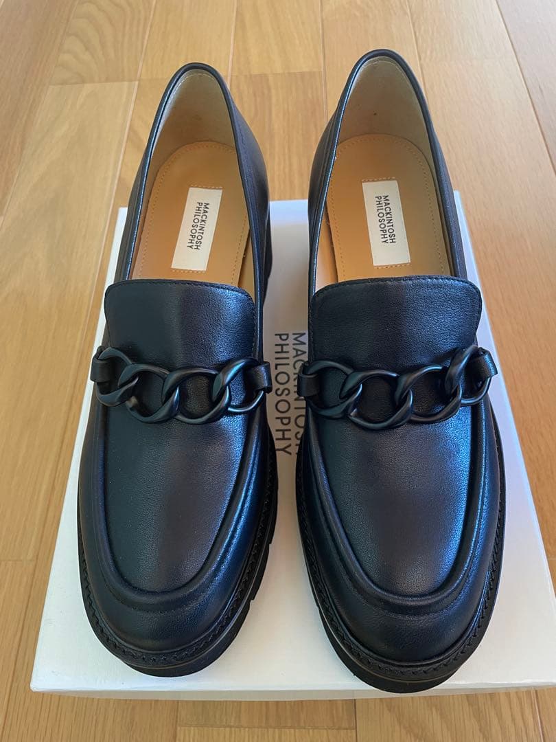 美品✨MACKINTOSH PHILOSOPHY ブラックレザー ローファー
