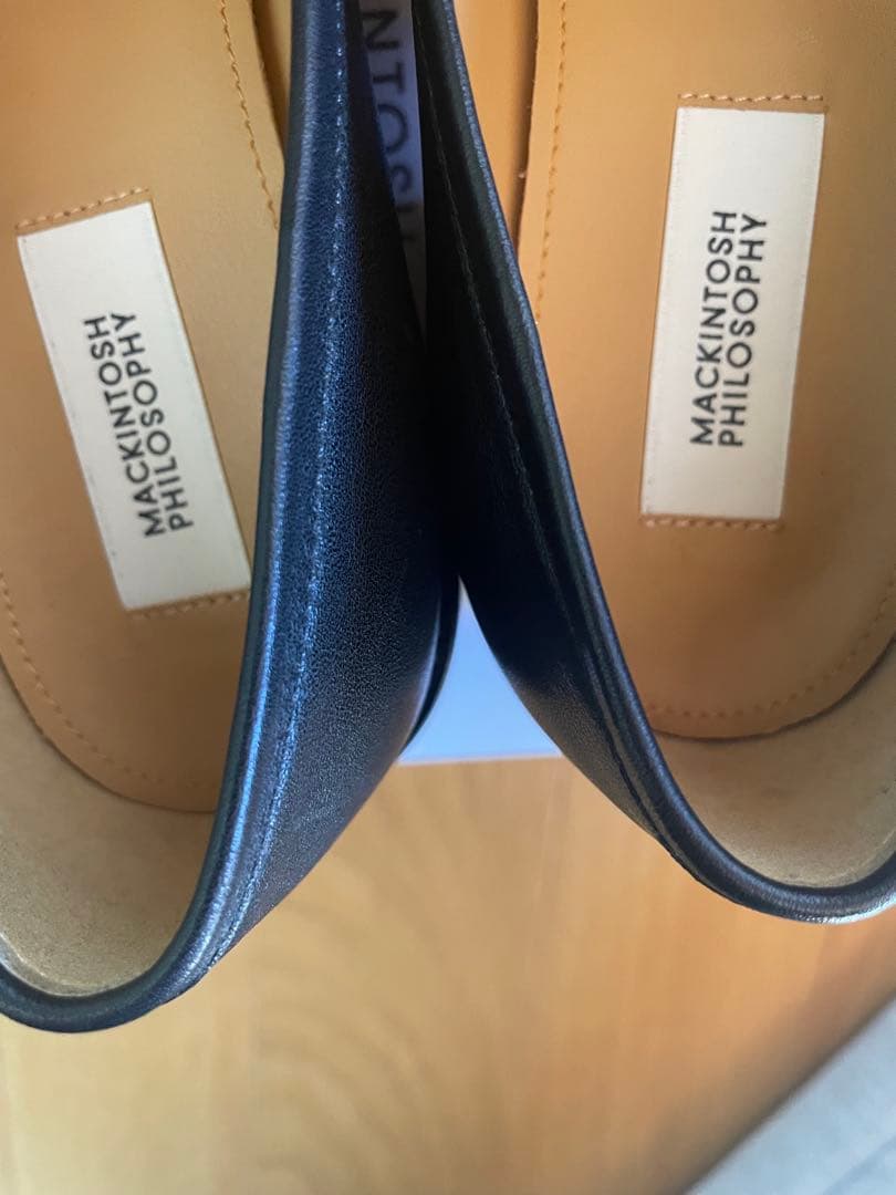 美品✨MACKINTOSH PHILOSOPHY ブラックレザー ローファー