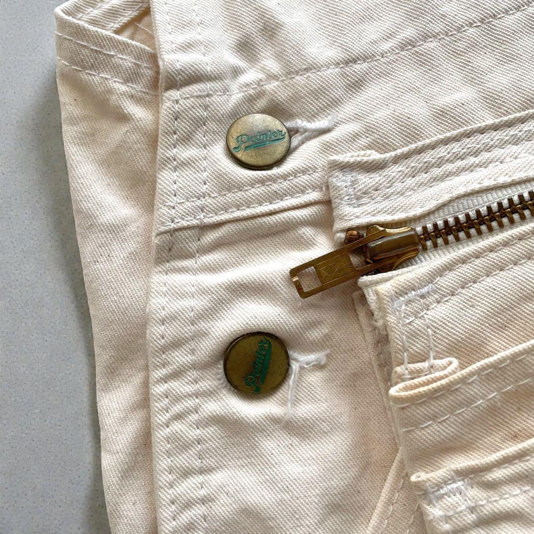 希少✨POINTER ポインターエプロン付きUSA製W36デニムオーバーオール