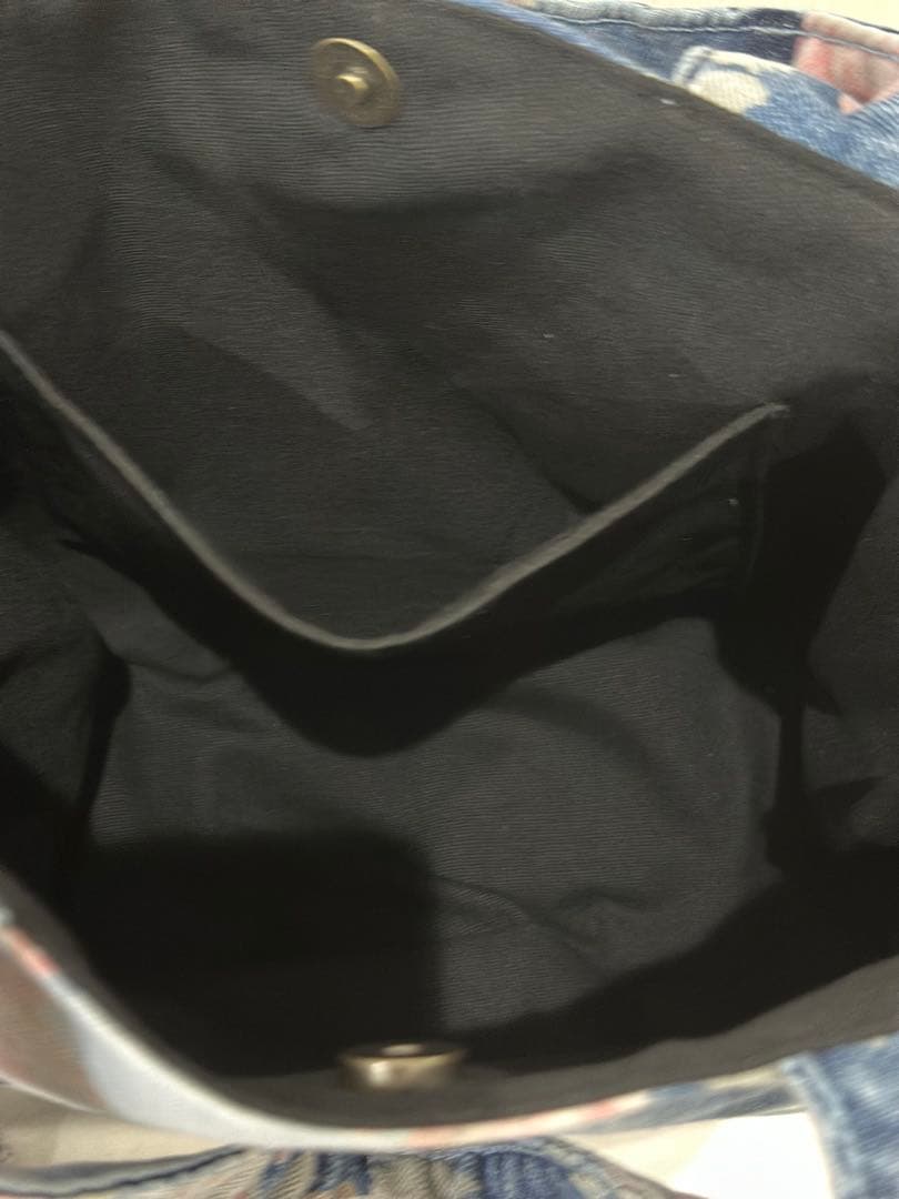 新品デニムジーンズ花柄のバック３点セット　お得品