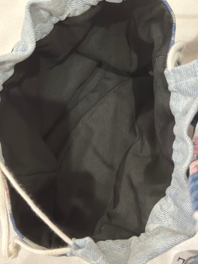 新品デニムジーンズ花柄のバック３点セット　お得品