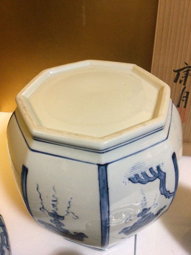 茶道具 染付皆具 共箱付き