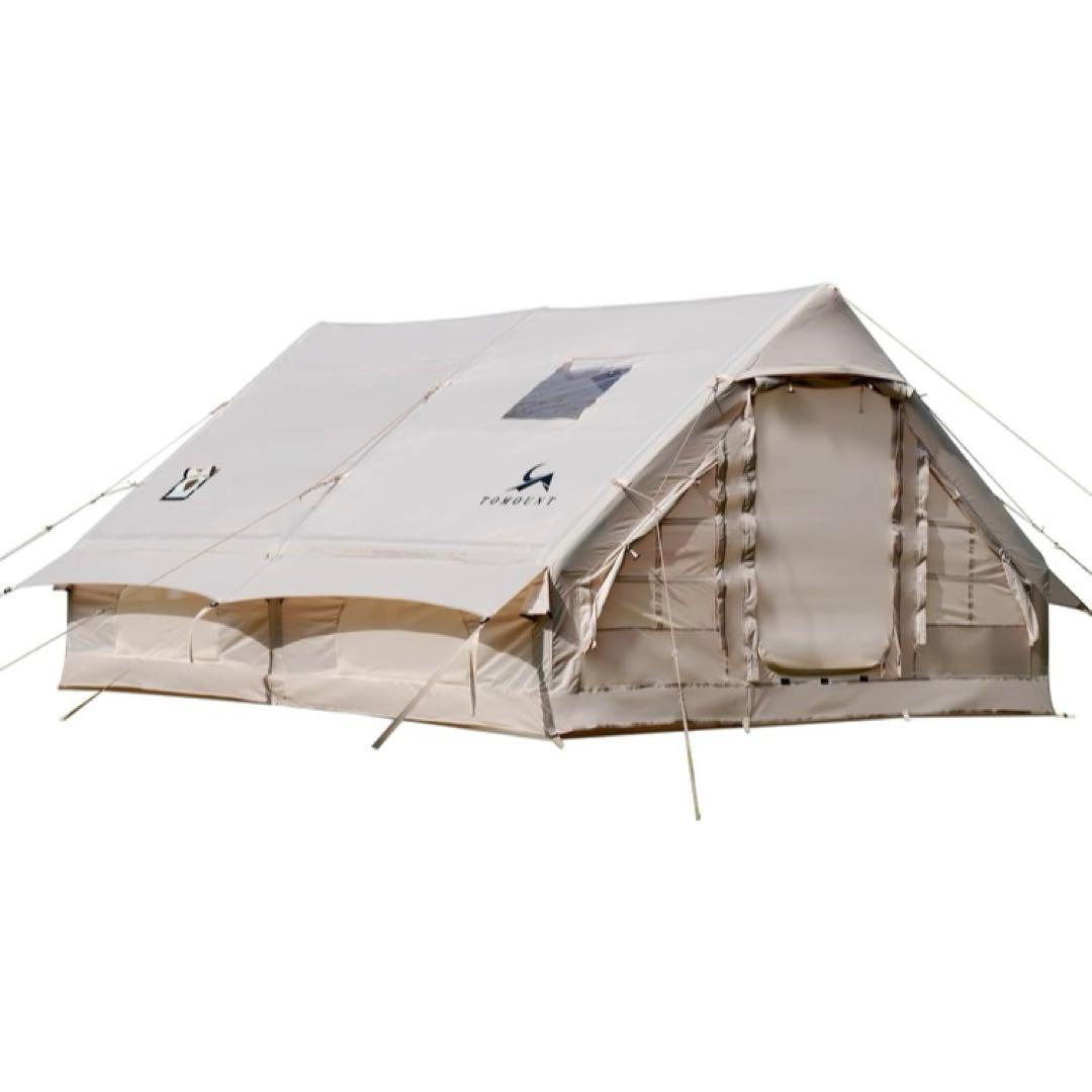 TOMOUNT インフレータブルテント エアーテント 300Dロッジ型 4~6人