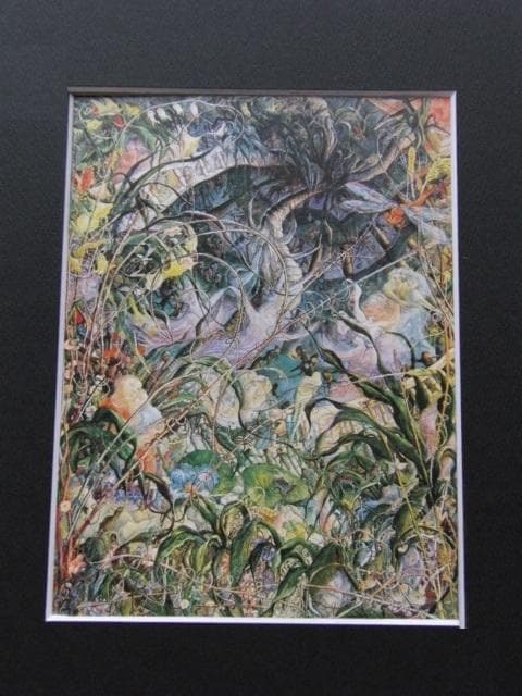 遠藤彰子、【草の音】、希少な大判額装用画集より、美品、日本人画家