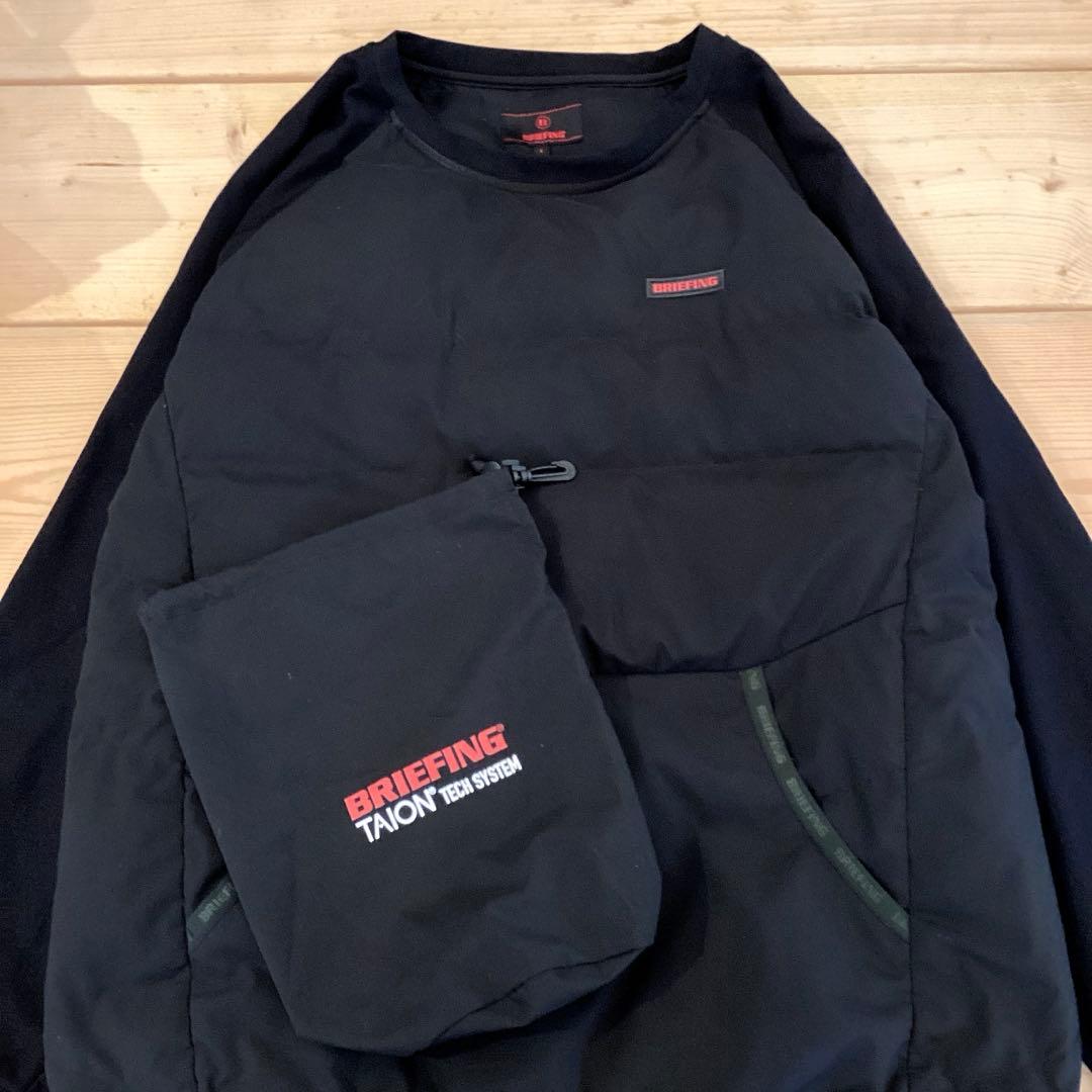 メンズウェア BRIEFING GOLF MENS TAION DOWN CREW NECK