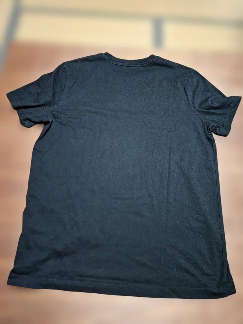 MONCLER ブラック Tシャツ ロゴ刺繍sizeXL