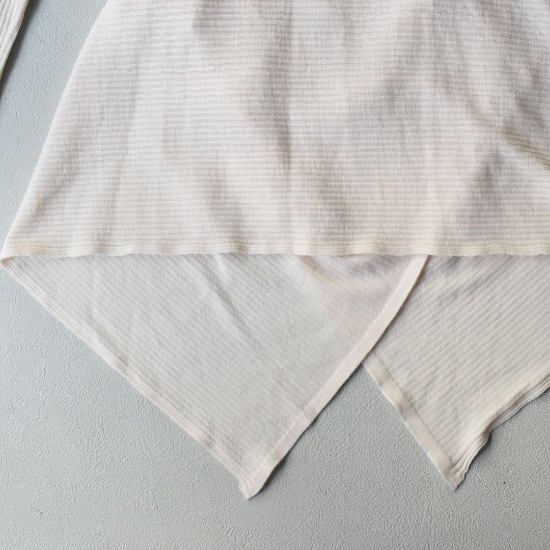 上海灘 メリノウール ドレープニットワンピース カーディガンXS イタリア製 白