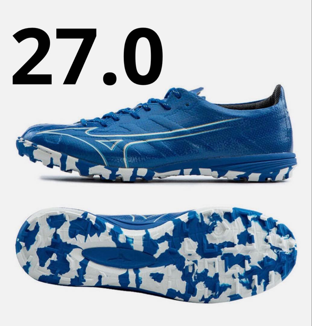 新品 27.0cm ミズノ アルファ プロ AS TF 青