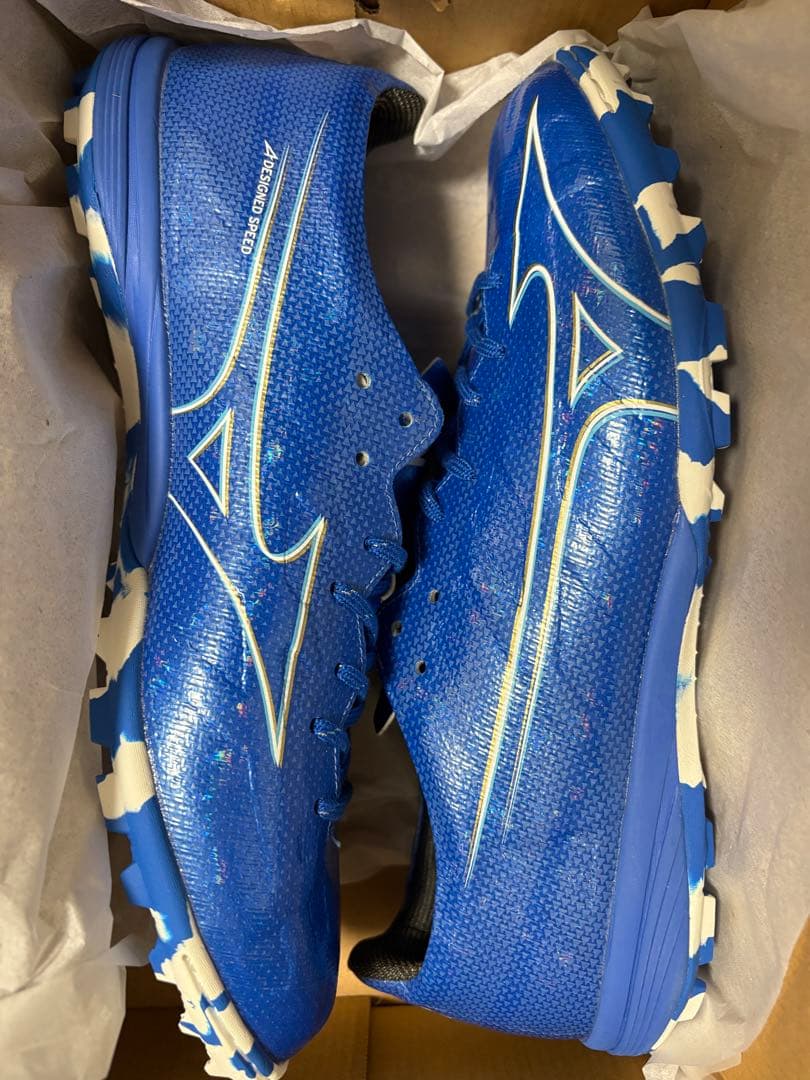 新品 27.0cm ミズノ アルファ プロ AS TF 青